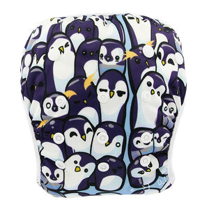Ohbabyka Baby Swim Diaper Waterproof Adjustable Cloth Diapers Pool Pant Swimming Diaper Cover Reusable Washable Baby Nappies - Baby Homez