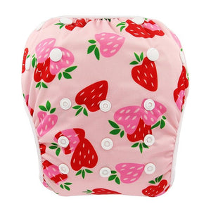 Ohbabyka Baby Swim Diaper Waterproof Adjustable Cloth Diapers Pool Pant Swimming Diaper Cover Reusable Washable Baby Nappies - Baby Homez