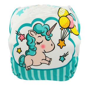 Ohbabyka Baby Swim Diaper Waterproof Adjustable Cloth Diapers Pool Pant Swimming Diaper Cover Reusable Washable Baby Nappies - Baby Homez