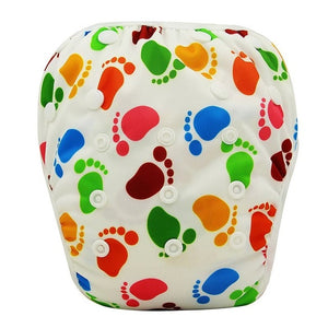 Ohbabyka Baby Swim Diaper Waterproof Adjustable Cloth Diapers Pool Pant Swimming Diaper Cover Reusable Washable Baby Nappies - Baby Homez