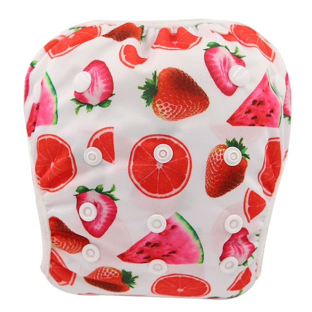 Ohbabyka Baby Swim Diaper Waterproof Adjustable Cloth Diapers Pool Pant Swimming Diaper Cover Reusable Washable Baby Nappies - Baby Homez