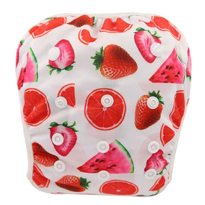Ohbabyka Baby Swim Diaper Waterproof Adjustable Cloth Diapers Pool Pant Swimming Diaper Cover Reusable Washable Baby Nappies - Baby Homez