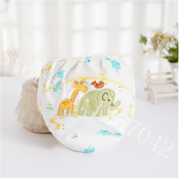 Baby Cotton Training Pants Panties Baby Diapers Reusable Cloth Diaper Nappies Washable Infants Children Underwear Nappy Changing - Baby Homez