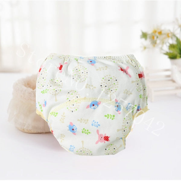 Baby Cotton Training Pants Panties Baby Diapers Reusable Cloth Diaper Nappies Washable Infants Children Underwear Nappy Changing - Baby Homez