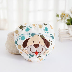 1Pcs Cute Baby Diapers Reusable Nappies Cloth Diaper Washable Infants Children Baby Cotton Training Pants Panties Nappy Changing - Baby Homez