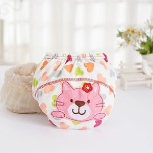 1Pcs Cute Baby Diapers Reusable Nappies Cloth Diaper Washable Infants Children Baby Cotton Training Pants Panties Nappy Changing - Baby Homez