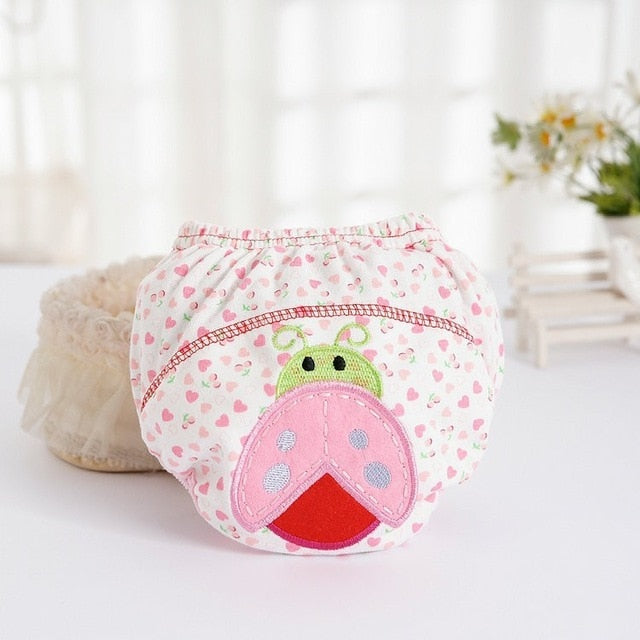 1Pcs Cute Baby Diapers Reusable Nappies Cloth Diaper Washable Infants Children Baby Cotton Training Pants Panties Nappy Changing - Baby Homez