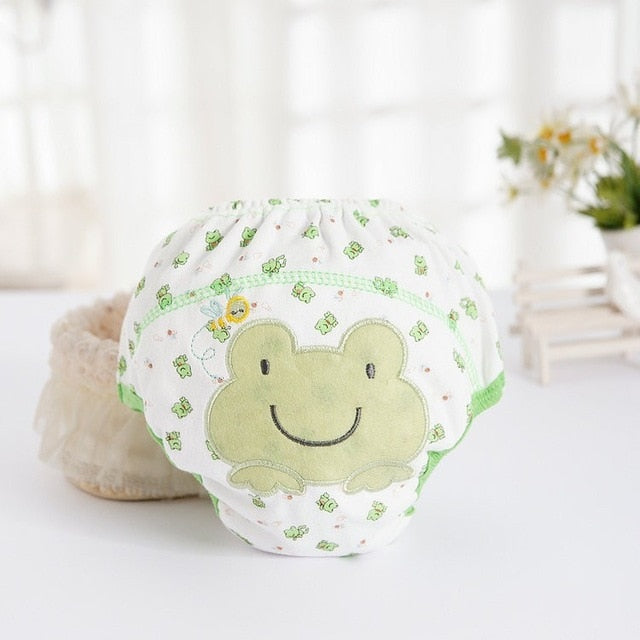 1Pcs Cute Baby Diapers Reusable Nappies Cloth Diaper Washable Infants Children Baby Cotton Training Pants Panties Nappy Changing - Baby Homez