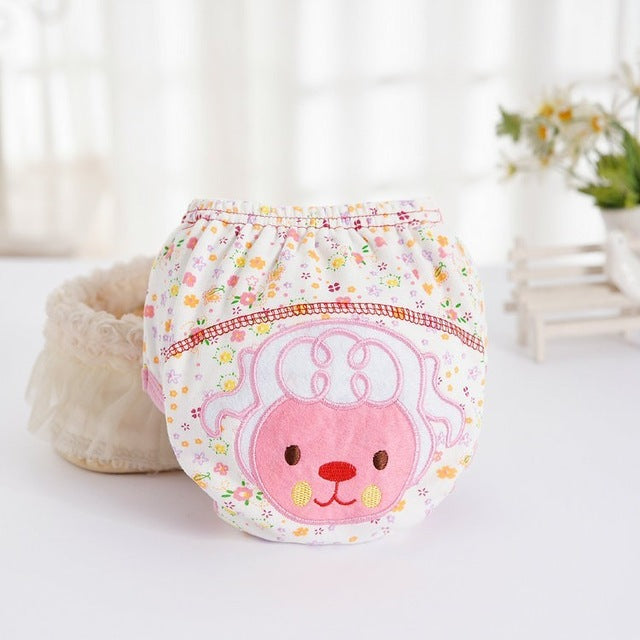 1Pcs Cute Baby Diapers Reusable Nappies Cloth Diaper Washable Infants Children Baby Cotton Training Pants Panties Nappy Changing - Baby Homez