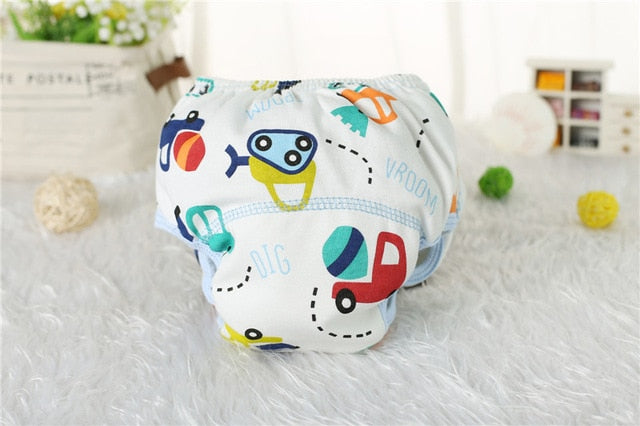 1Pcs Cute Baby Diapers Reusable Nappies Cloth Diaper Washable Infants Children Baby Cotton Training Pants Panties Nappy Changing - Baby Homez