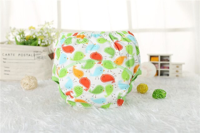 1Pcs Cute Baby Diapers Reusable Nappies Cloth Diaper Washable Infants Children Baby Cotton Training Pants Panties Nappy Changing - Baby Homez