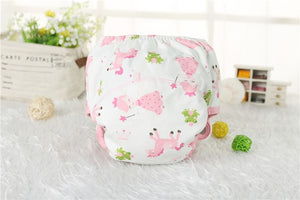 1Pcs Cute Baby Diapers Reusable Nappies Cloth Diaper Washable Infants Children Baby Cotton Training Pants Panties Nappy Changing - Baby Homez