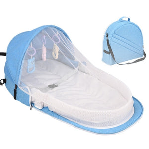 Baby Travel Portable Mobile Crib Baby Nest Cot Newborn Multi-function Folding Bed Child Foldable Chair With Toys Mosquito Net - Baby Homez