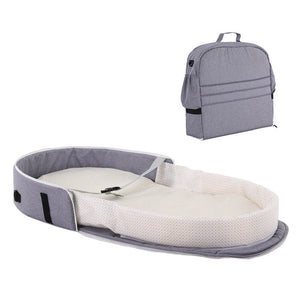 Baby Travel Portable Mobile Crib Baby Nest Cot Newborn Multi-function Folding Bed Child Foldable Chair With Toys Mosquito Net - Baby Homez