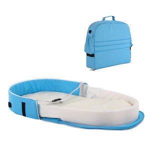 Baby Travel Portable Mobile Crib Baby Nest Cot Newborn Multi-function Folding Bed Child Foldable Chair With Toys Mosquito Net - Baby Homez