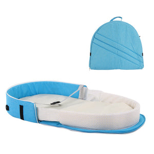 Baby Travel Portable Mobile Crib Baby Nest Cot Newborn Multi-function Folding Bed Child Foldable Chair With Toys Mosquito Net - Baby Homez