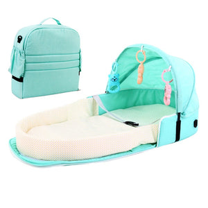 Baby Travel Portable Mobile Crib Baby Nest Cot Newborn Multi-function Folding Bed Child Foldable Chair With Toys Mosquito Net - Baby Homez