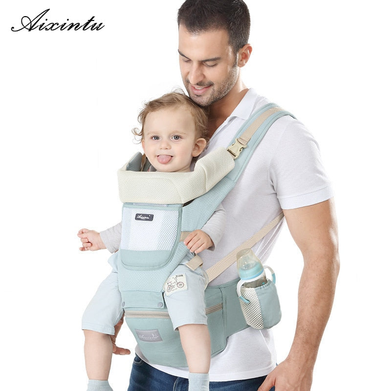 Ergonomic new born Baby Carrier Infant Kids Backpack Hipseat Sling Front Facing Kangaroo Baby Wrap for Baby Travel 0-36 months - Baby Homez