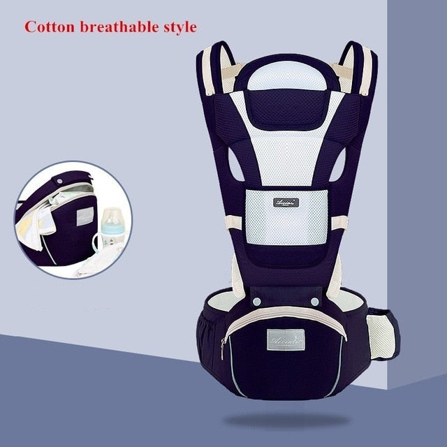 Ergonomic new born Baby Carrier Infant Kids Backpack Hipseat Sling Front Facing Kangaroo Baby Wrap for Baby Travel 0-36 months - Baby Homez