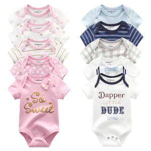 2019 5 stks/partij Baby Jongens Kleding Eenhoorn Meisjes Kleding Bodysuits Baby Meisjes Kleding 0-12M Pasgeboren 100% Katoen roupas de bebe - Baby Homez