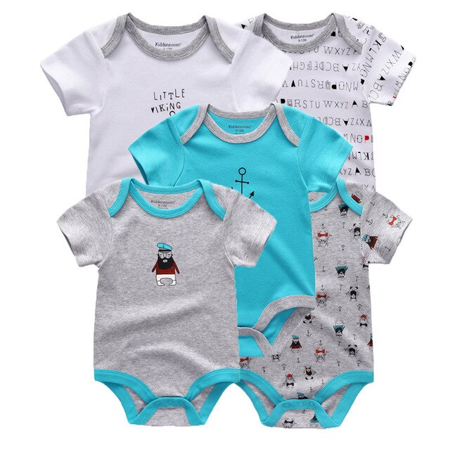 2019 5 stks/partij Baby Jongens Kleding Eenhoorn Meisjes Kleding Bodysuits Baby Meisjes Kleding 0-12M Pasgeboren 100% Katoen roupas de bebe - Baby Homez