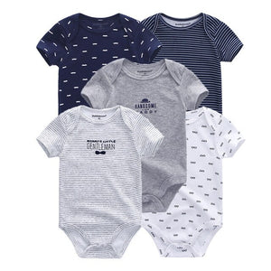 2019 5 stks/partij Baby Jongens Kleding Eenhoorn Meisjes Kleding Bodysuits Baby Meisjes Kleding 0-12M Pasgeboren 100% Katoen roupas de bebe - Baby Homez