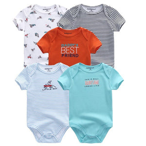 2019 5 stks/partij Baby Jongens Kleding Eenhoorn Meisjes Kleding Bodysuits Baby Meisjes Kleding 0-12M Pasgeboren 100% Katoen roupas de bebe - Baby Homez