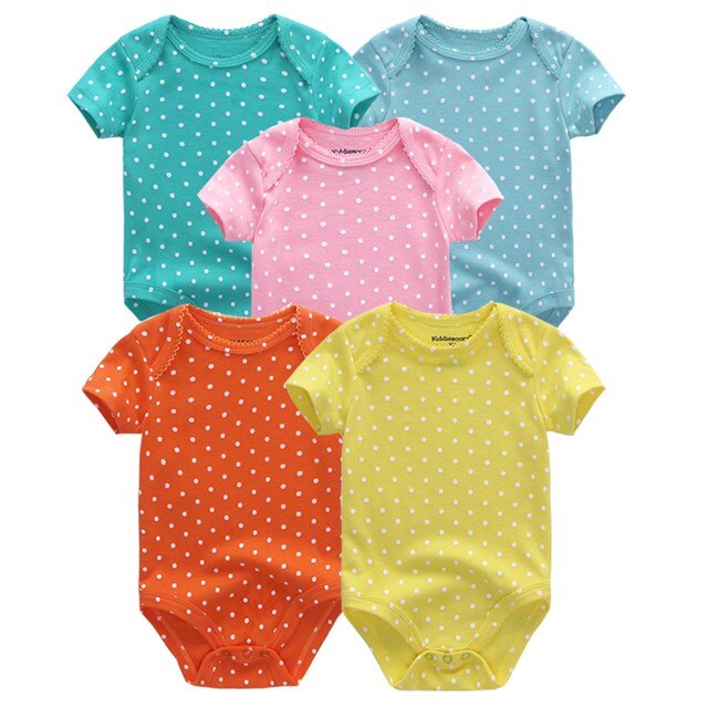 2019 5 stks/partij Baby Jongens Kleding Eenhoorn Meisjes Kleding Bodysuits Baby Meisjes Kleding 0-12M Pasgeboren 100% Katoen roupas de bebe - Baby Homez