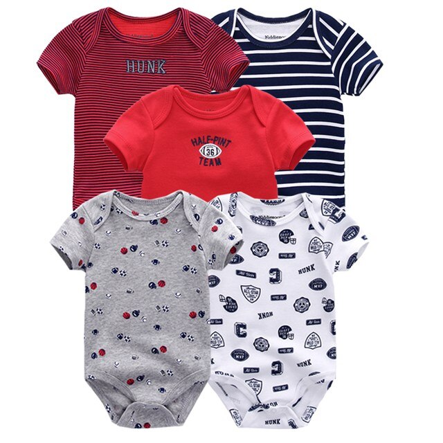 2019 5 stks/partij Baby Jongens Kleding Eenhoorn Meisjes Kleding Bodysuits Baby Meisjes Kleding 0-12M Pasgeboren 100% Katoen roupas de bebe - Baby Homez