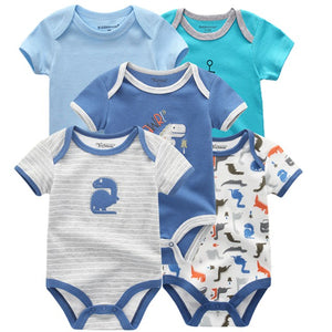 2019 5 stks/partij Baby Jongens Kleding Eenhoorn Meisjes Kleding Bodysuits Baby Meisjes Kleding 0-12M Pasgeboren 100% Katoen roupas de bebe - Baby Homez