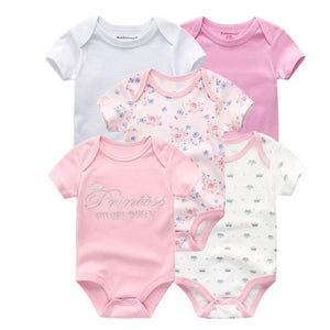 2019 5 stks/partij Baby Jongens Kleding Eenhoorn Meisjes Kleding Bodysuits Baby Meisjes Kleding 0-12M Pasgeboren 100% Katoen roupas de bebe - Baby Homez