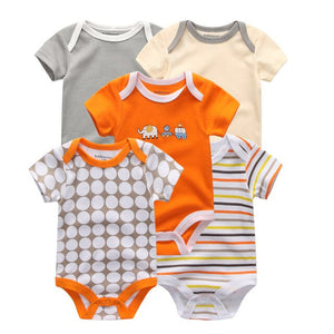 2019 5 stks/partij Baby Jongens Kleding Eenhoorn Meisjes Kleding Bodysuits Baby Meisjes Kleding 0-12M Pasgeboren 100% Katoen roupas de bebe - Baby Homez