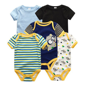 2019 5 stks/partij Baby Jongens Kleding Eenhoorn Meisjes Kleding Bodysuits Baby Meisjes Kleding 0-12M Pasgeboren 100% Katoen roupas de bebe - Baby Homez