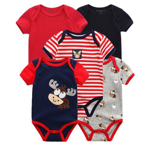 2019 5 stks/partij Baby Jongens Kleding Eenhoorn Meisjes Kleding Bodysuits Baby Meisjes Kleding 0-12M Pasgeboren 100% Katoen roupas de bebe - Baby Homez