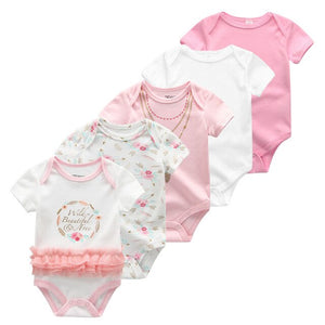 2019 5 stks/partij Baby Jongens Kleding Eenhoorn Meisjes Kleding Bodysuits Baby Meisjes Kleding 0-12M Pasgeboren 100% Katoen roupas de bebe - Baby Homez
