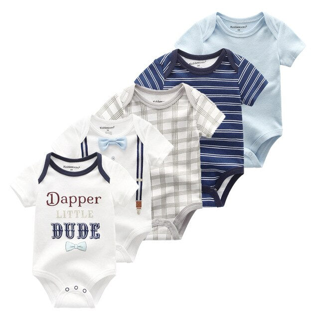 2019 5 stks/partij Baby Jongens Kleding Eenhoorn Meisjes Kleding Bodysuits Baby Meisjes Kleding 0-12M Pasgeboren 100% Katoen roupas de bebe - Baby Homez