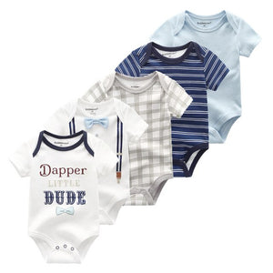 2019 5 stks/partij Baby Jongens Kleding Eenhoorn Meisjes Kleding Bodysuits Baby Meisjes Kleding 0-12M Pasgeboren 100% Katoen roupas de bebe - Baby Homez