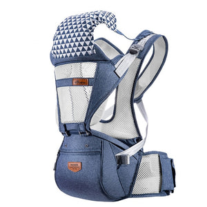 SUNVENO Ergonomic Baby Carrier Infant Baby Hipseat Waist Carrier Front Facing Ergonomic Kangaroo Sling for Baby Travel 0-36M - Baby Homez