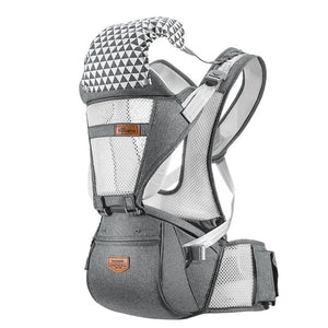 SUNVENO Ergonomic Baby Carrier Infant Baby Hipseat Waist Carrier Front Facing Ergonomic Kangaroo Sling for Baby Travel 0-36M - Baby Homez