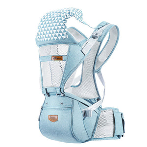 SUNVENO Ergonomic Baby Carrier Infant Baby Hipseat Waist Carrier Front Facing Ergonomic Kangaroo Sling for Baby Travel 0-36M - Baby Homez