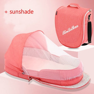 Multifunction Portable Baby Bed Travel Sun Protection Mosquito Net Baby Cribs Foldable Breathable Cunas Mummy Bag Baby Nest Bed - Baby Homez