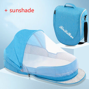 Multifunction Portable Baby Bed Travel Sun Protection Mosquito Net Baby Cribs Foldable Breathable Cunas Mummy Bag Baby Nest Bed - Baby Homez