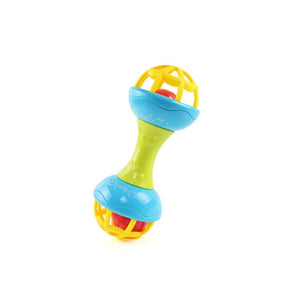 Soft Rubber Juguetes Bebe Cartoon Bee Hand Knocking Rattle Dumbbell Early Educational Toy For Kid Hand Bell Baby Toys 0-12 Month - Baby Homez