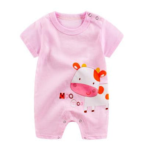 New Summer Cotton Baby Romper Short Sleeve Infant Rompers Baby Boys Girls Jumpsuit Newborn Clothes Kids Clothing Toddler Outfits - Baby Homez