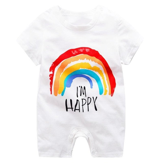 New Summer Cotton Baby Romper Short Sleeve Infant Rompers Baby Boys Girls Jumpsuit Newborn Clothes Kids Clothing Toddler Outfits - Baby Homez