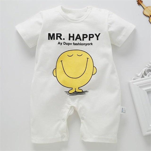 New Summer Cotton Baby Romper Short Sleeve Infant Rompers Baby Boys Girls Jumpsuit Newborn Clothes Kids Clothing Toddler Outfits - Baby Homez