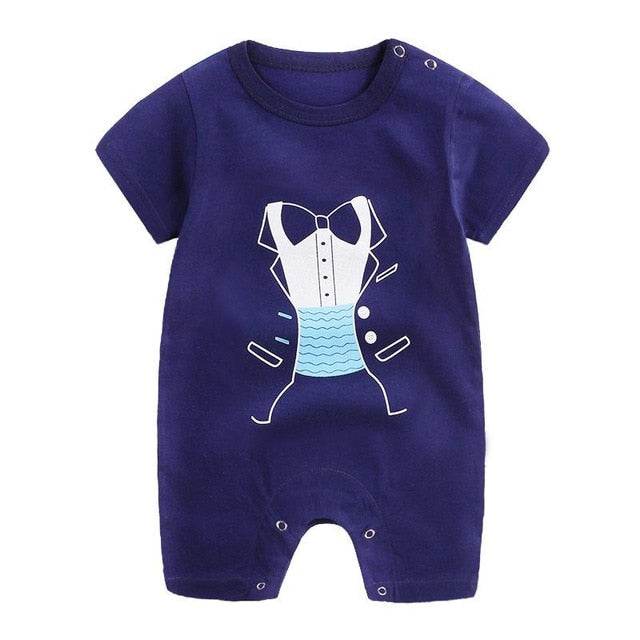 New Summer Cotton Baby Romper Short Sleeve Infant Rompers Baby Boys Girls Jumpsuit Newborn Clothes Kids Clothing Toddler Outfits - Baby Homez