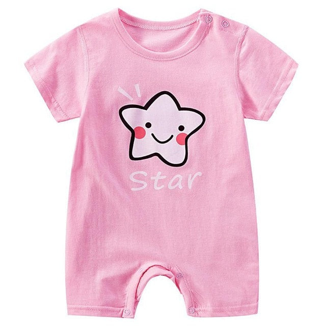 New Summer Cotton Baby Romper Short Sleeve Infant Rompers Baby Boys Girls Jumpsuit Newborn Clothes Kids Clothing Toddler Outfits - Baby Homez