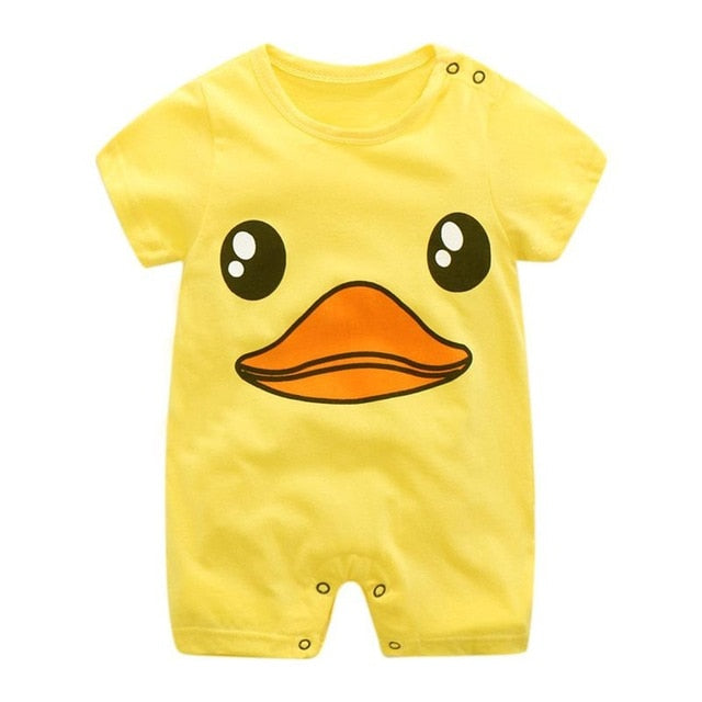 New Summer Cotton Baby Romper Short Sleeve Infant Rompers Baby Boys Girls Jumpsuit Newborn Clothes Kids Clothing Toddler Outfits - Baby Homez
