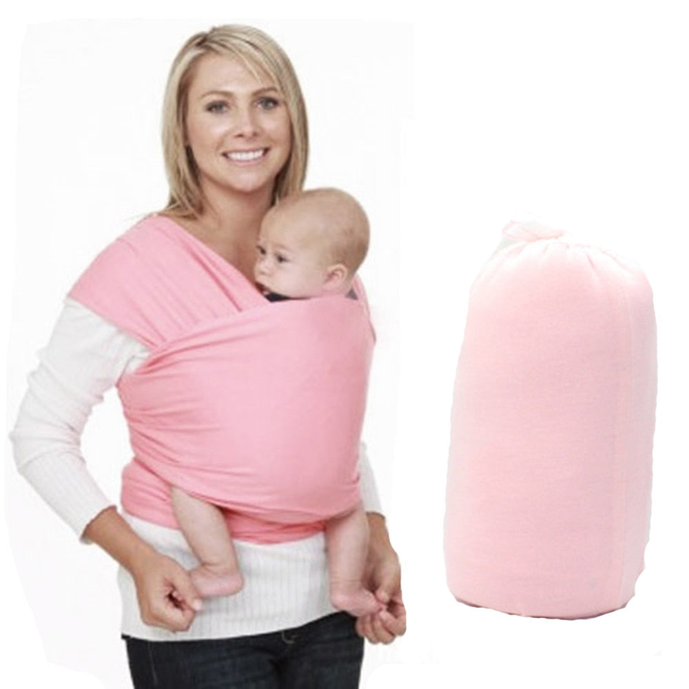 LONSANT Infant Baby Carrier  Handsfree Sling Newborn Baby  Double shoulder strap Holder Breastfeeding  Stretchy Wrap Carrier - Baby Homez
